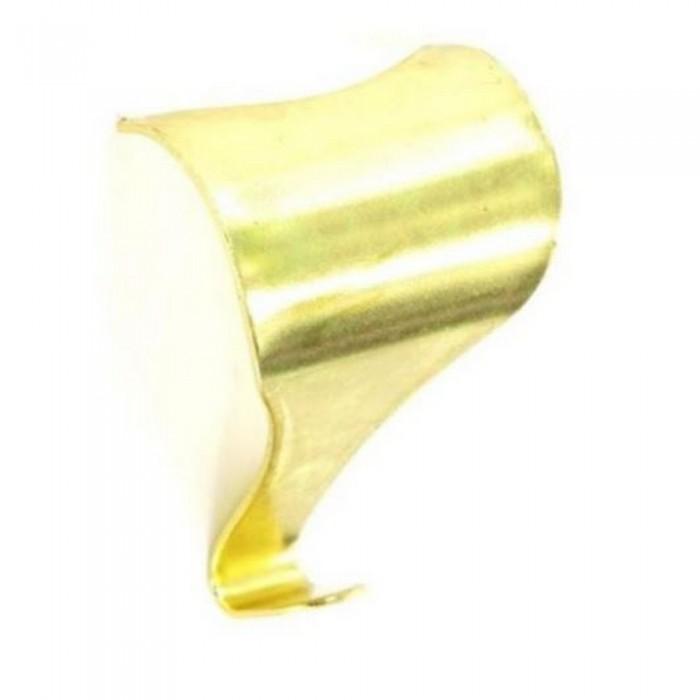 Securit Ganchos de moldagem banhados a ouro (Pacote de 2) 50mm ouro