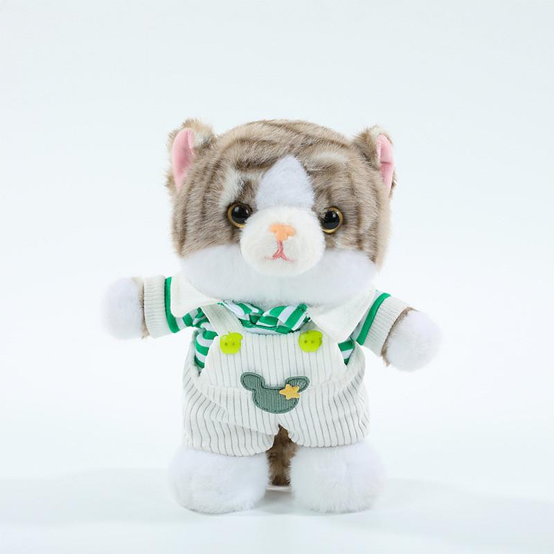 Plush Cat Toy With Clothes For Kids Kids Gift For Children