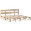 VidaXL Cadre de lit avec tête de lit 200x200 cm Bois de pin massif, lit, meuble de chambre à coucher, lit en bois, lit 3302306