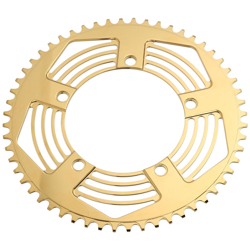 BOLANY Folding Bike 56T Chainring Road Bike Positive Negative Teeth Single ChainringGold