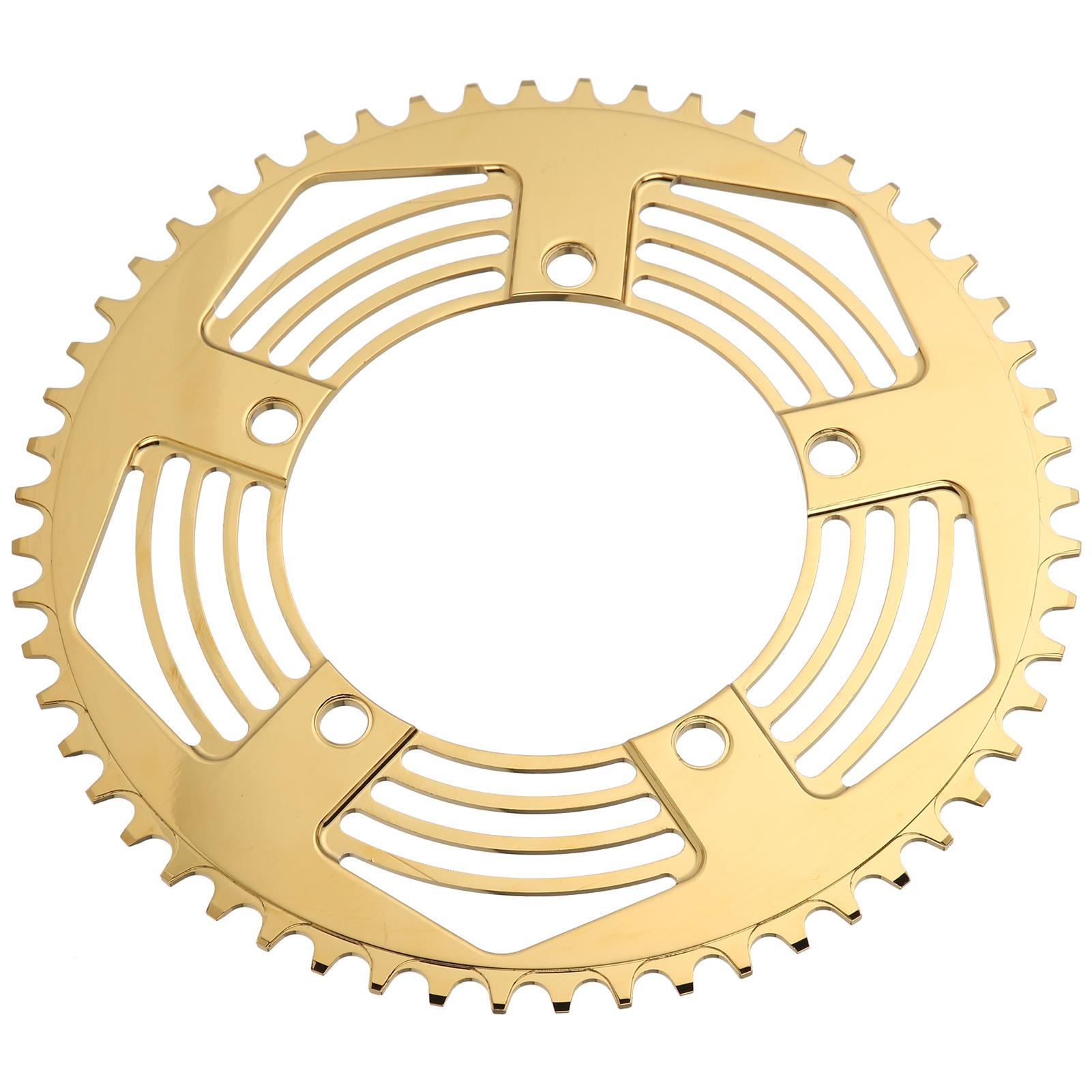 BOLANY Folding Bike 56T Chainring Road Bike Positive Negative Teeth Single ChainringGold золотой