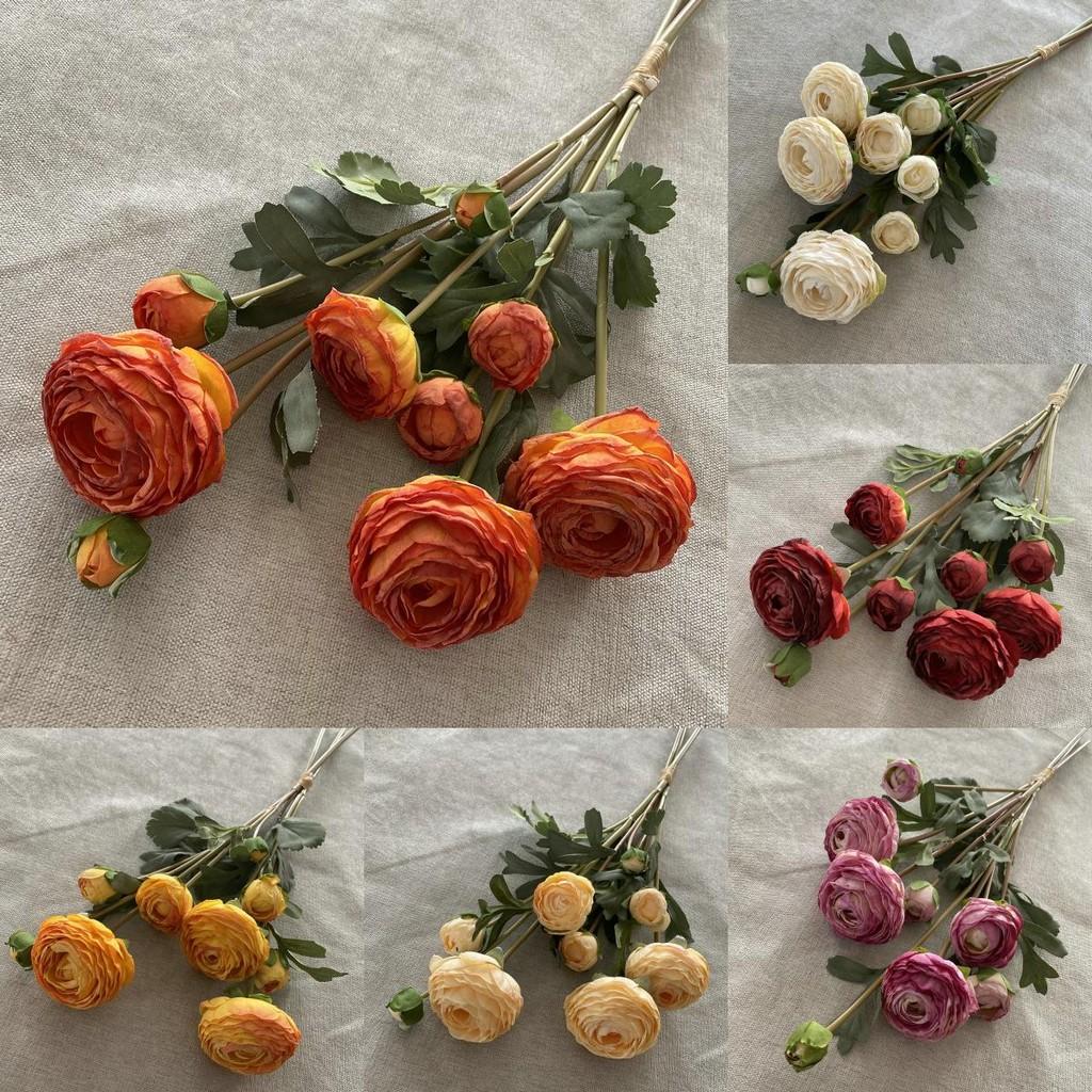 Silk Realistic Lotus Bouquet For Wedding Home Office Flower Decoration Gift