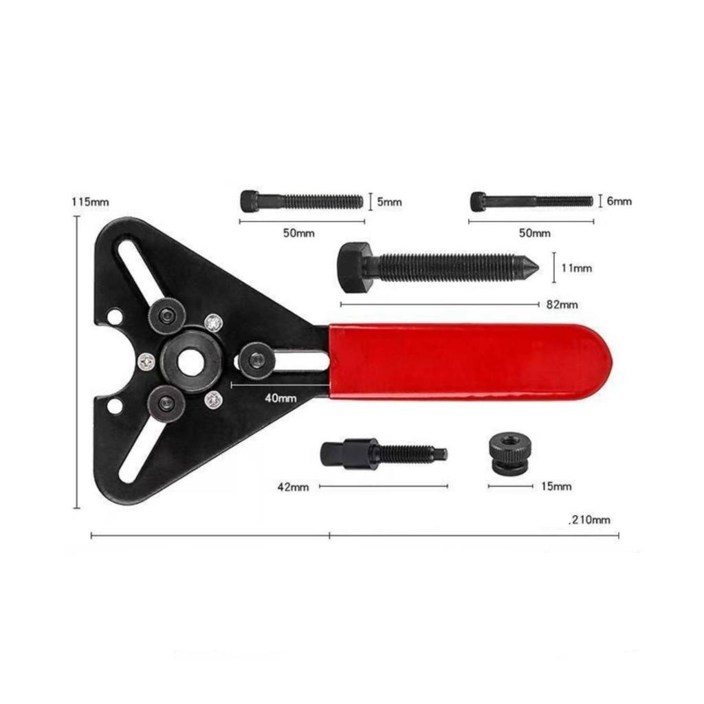 Compressor Clutch Wrench with Bolts Long-Lasting for Mechanics, Car Owners
