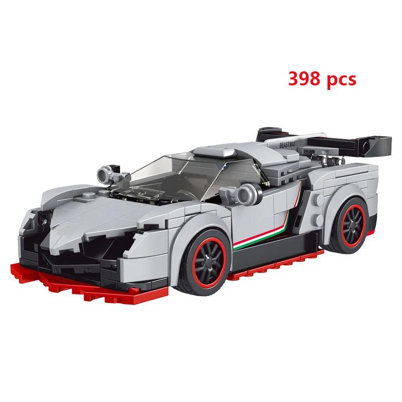 

Городской автомобиль, технический гоночный автомобиль, скорость, чемпион, строительные блоки, фигурки гонщика, спортивный автомобиль, модель Moc, развивающие кирпичные игрушки