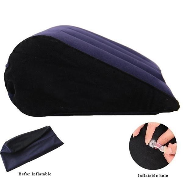 Soft Inflatable Portable Multifunction Magic Triangle Pillow Love Position Cushion Enjoy Relaxing for Couple Multiple Poses