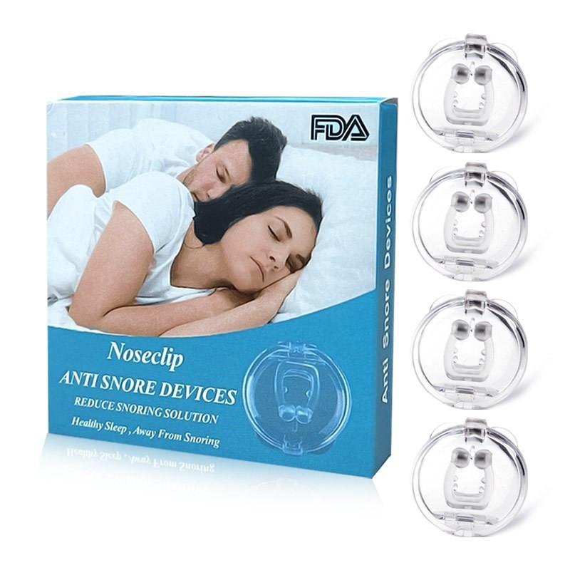 Nose Clip Silicone Magnetic Anti-snoring Device Mini Portable Easy Access Soft Ventilating Nose Clip Physical Therapy
