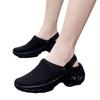 Women's Plus Size Summer Mesh Slip-On Slippers,Rocking Mom Mules Sandals,Reversible Two-Way Wear