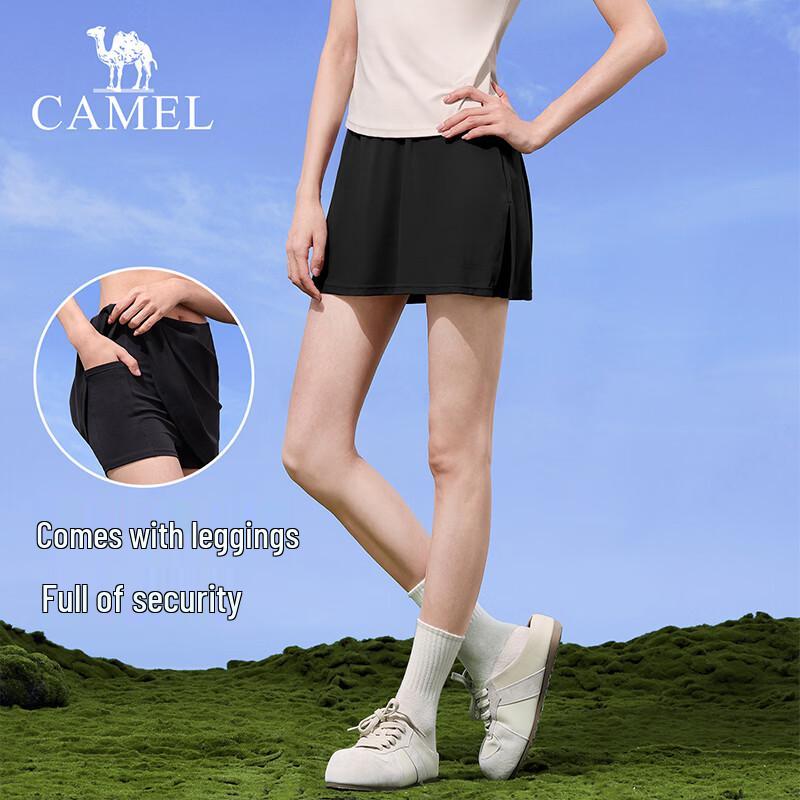 CAMEL Women's Quick-Dry Yoga Skirt Shorts