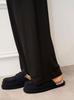 Gelato Pique Robuchon Long Pants PWCP254307 Black Joël One-Point Women's