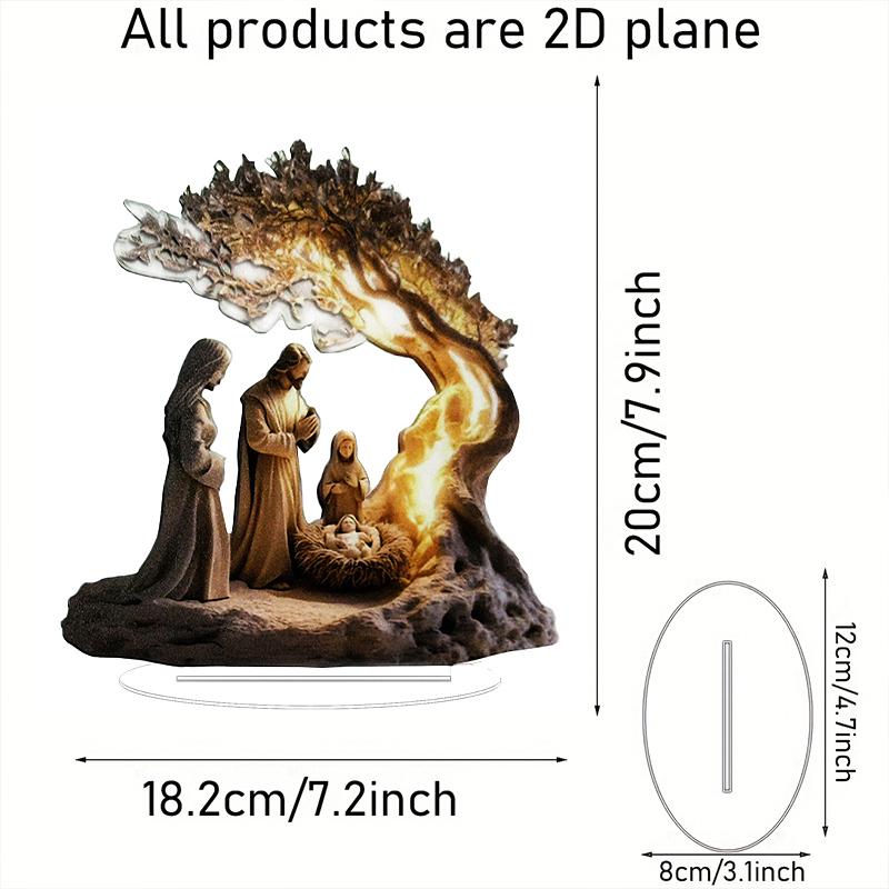 Ostern Krippe Szene Figurine Tabletop Decor Krippen Figuren Set Hause Dekoration