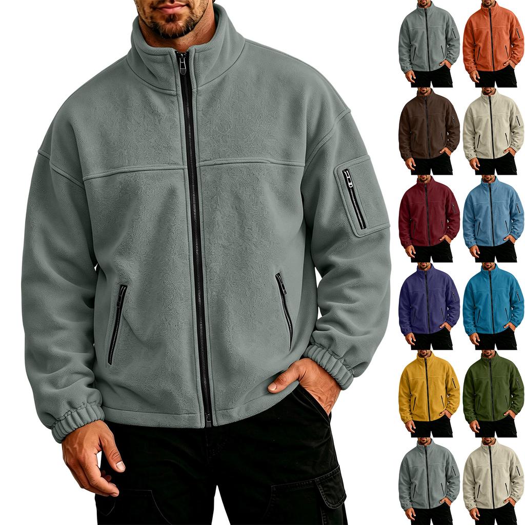 Men's Casual Hooded -Lined Jacket Color for Daily Wear