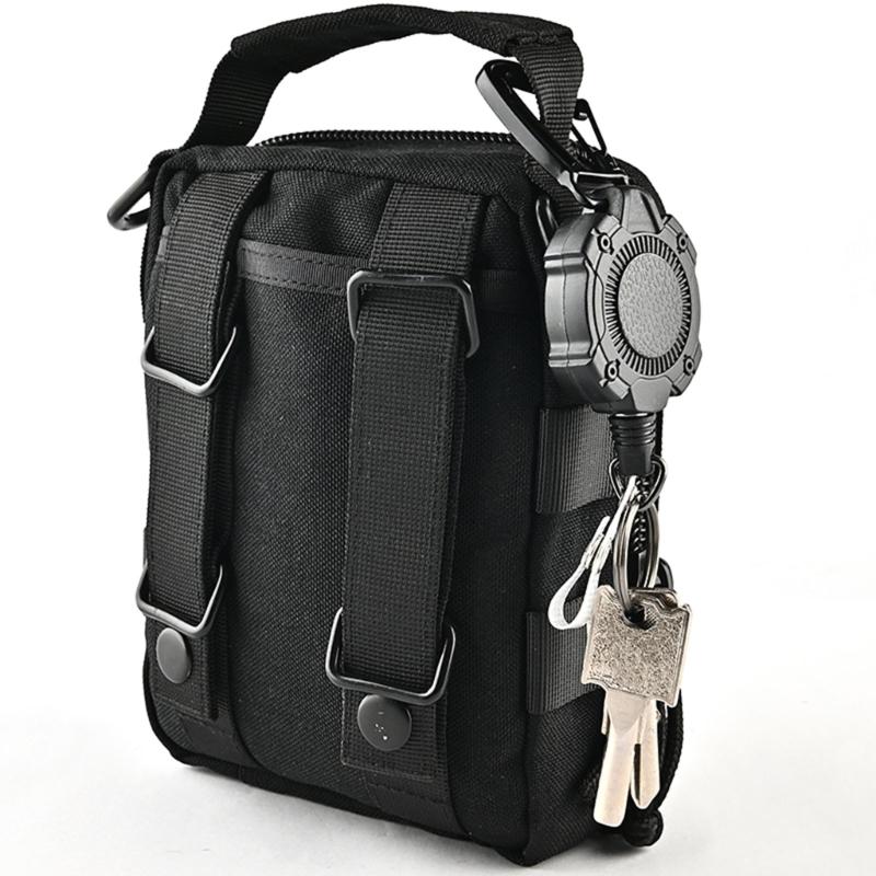 Portachiavi Retrattile Heavy Duty Portachiavi Antifurto con Moschettone Lunghezza Estensibile 31'' Porta Badge Retrattile