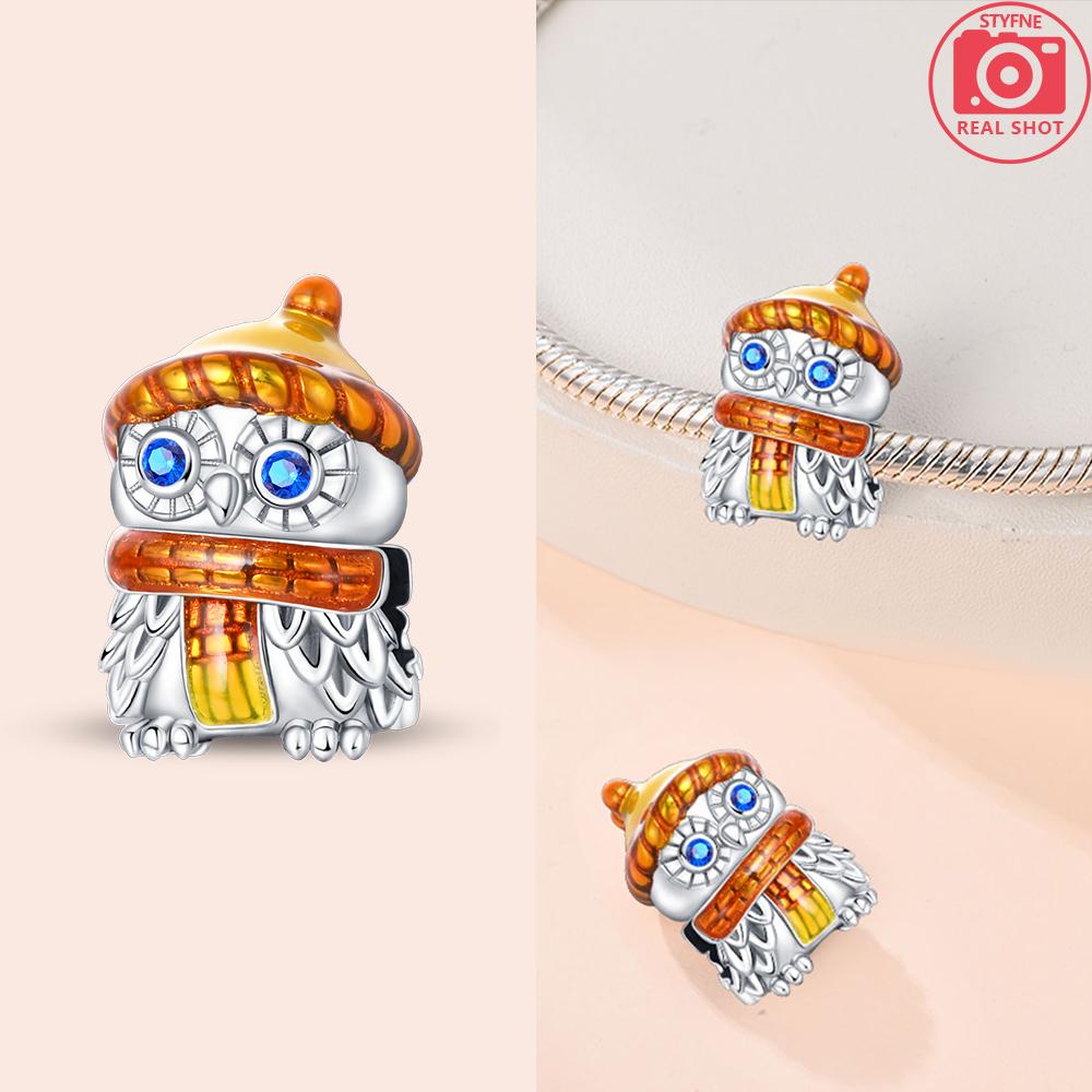 Original Copper Pink Zircon Cats Dogs Red Heart Squirrels Bead Fit Bracelet Women Jewelry Diy Children'S Day Gift