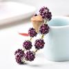 Buyee Natural Garnet Bracelet Small Round Loose Stone Bracelets Wine Red Gem Bead Charm Bracelet for Women Fashion Fine Jewelry