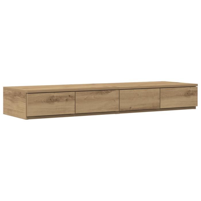 VidaXL Cadre de lit de rangement Chêne artisanal 120x200 cm 3335636