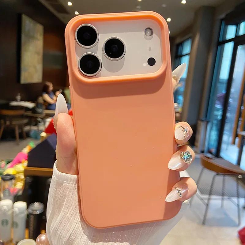 

Fashion Candy Pure Color Skin Feel Silicone Slim Case For IPhone 17 Pro Max 17 Air Camera Full-pack Shockproof Bumper Back Cover iPhone17 Pro