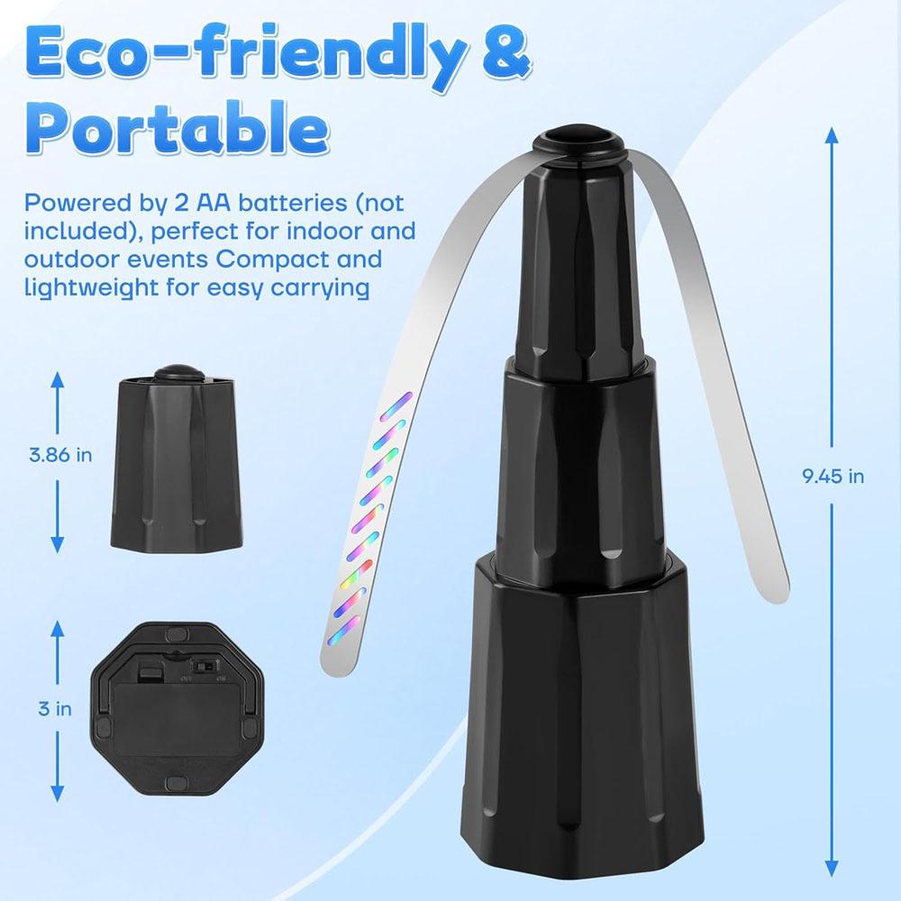 Bug Fans with Holographic Blades, Fly Fans for Tables, Keep Flies Away from Picnic, BBQ, Restaurant, Party, Indoor and Outdoor