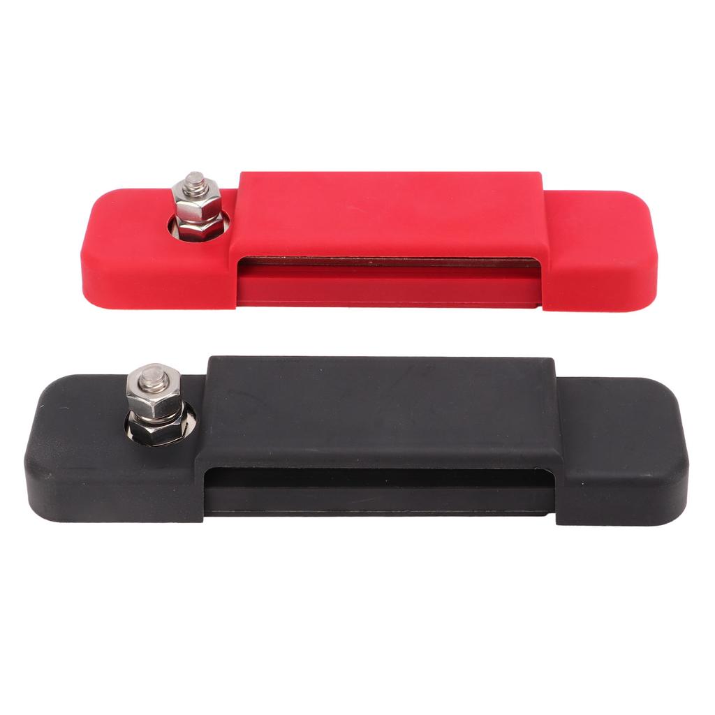 12 Terminal Power Distribution Block Bus Bar with Protective Cover 48V DC 180A for Cars RVs Ships Ya