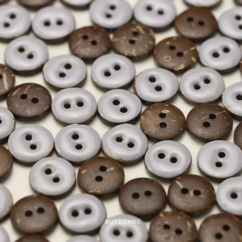 5Pcs Pure Natural Coconut Shell Buttons Pig Nose Shaped Diy Ledger Pendant Buttons Sweater Shirt Decorative Buttons