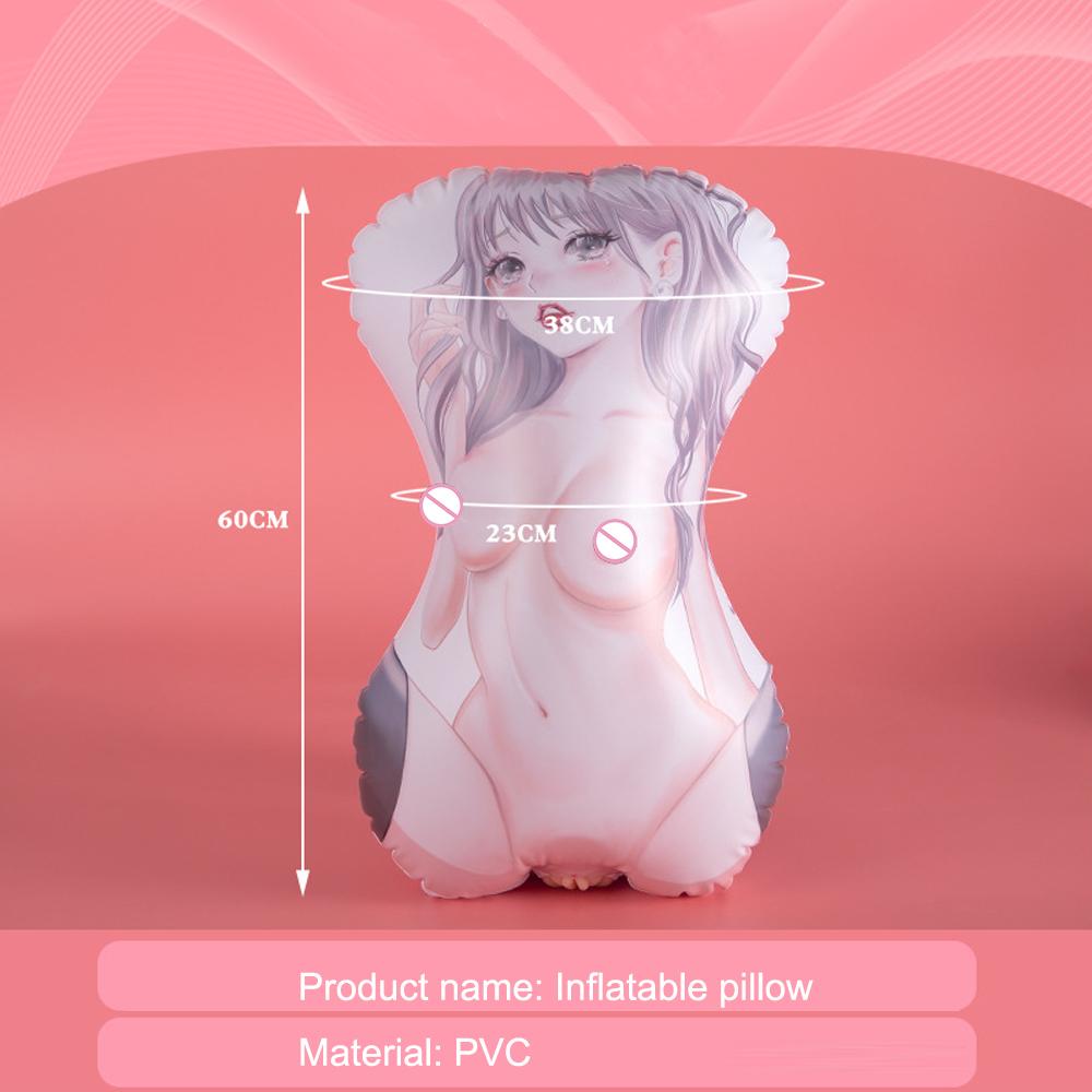 Aufblasbares Sexkissen für Masturbator, Anime-Kissenbezug, Kissenumarmungen, Sexspielzeug für Männer, Sexshop für Erwachsene, realistische Vagina