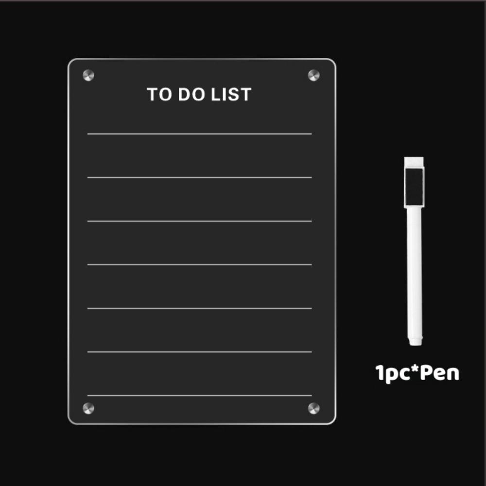 Message Note Monthly Weekly Planner Reusable Rewritable Fridge Clear Board  Office