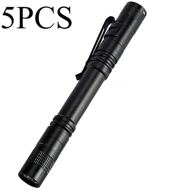 10pcs Mini Portable LED Pen Light Super Bright Master Holds Flashlight Pocket Flashlight Camping Outdoor Emergency Situations