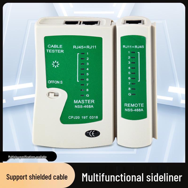 

Тестер телефонного и сетевого кабеля двойного назначения с функцией поиска линии Subject to physical product