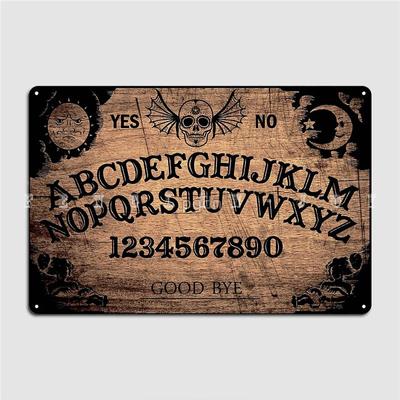 Klassisches Ouija-Brett Poster Metallplakette Designclub Heimwandplakette Wand Blechschild Poster