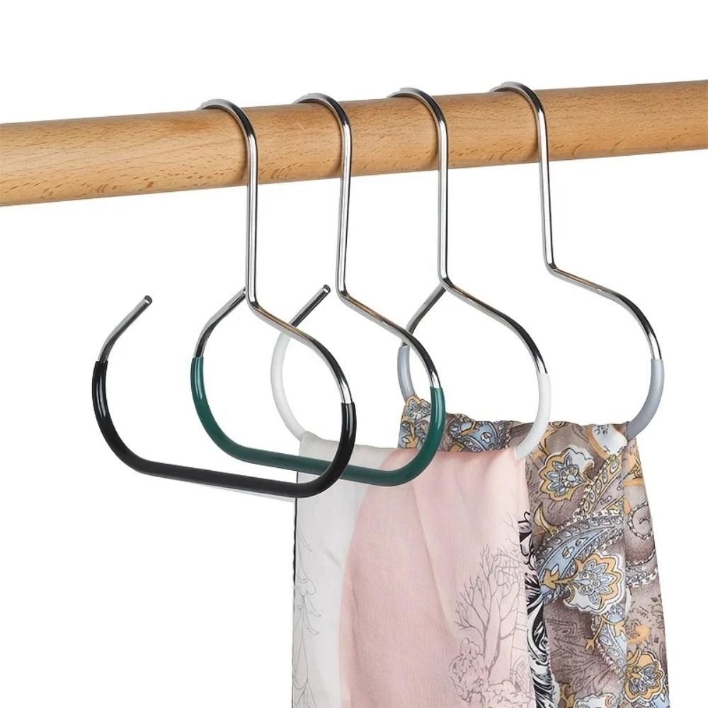 Durable Circle Ring Hat Hanger Non-marking Non-slip Hat Storage Hook Scarf Towel Tie Hanging Rack Wardrobe Accessory Organizer