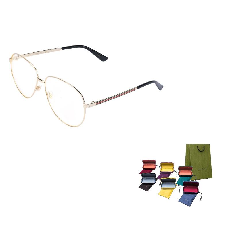 Gucci Gold Glasses Toad Mirror Aviator Glasses Unisex Alloy Aviator Glasses Unisex Couple Style