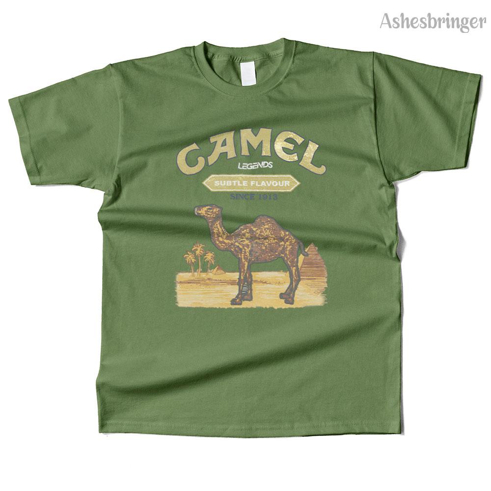 Unisexs Cotton Camel Legends Graphic T Shirt Street Casual Style Tee for Unisex and Women