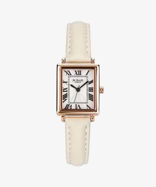 

[ST.SCOTT LONDON] ST.SCOTT LONDON Secreto Women s Leather Watch - Cream Beige ST5502F-RWC NONE