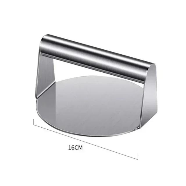 1pcs Stainless Steel Hamburger Meat Press Circular Square Burger Meat Press Kitchen Tool Meat Press Plate Kitchen Accessories