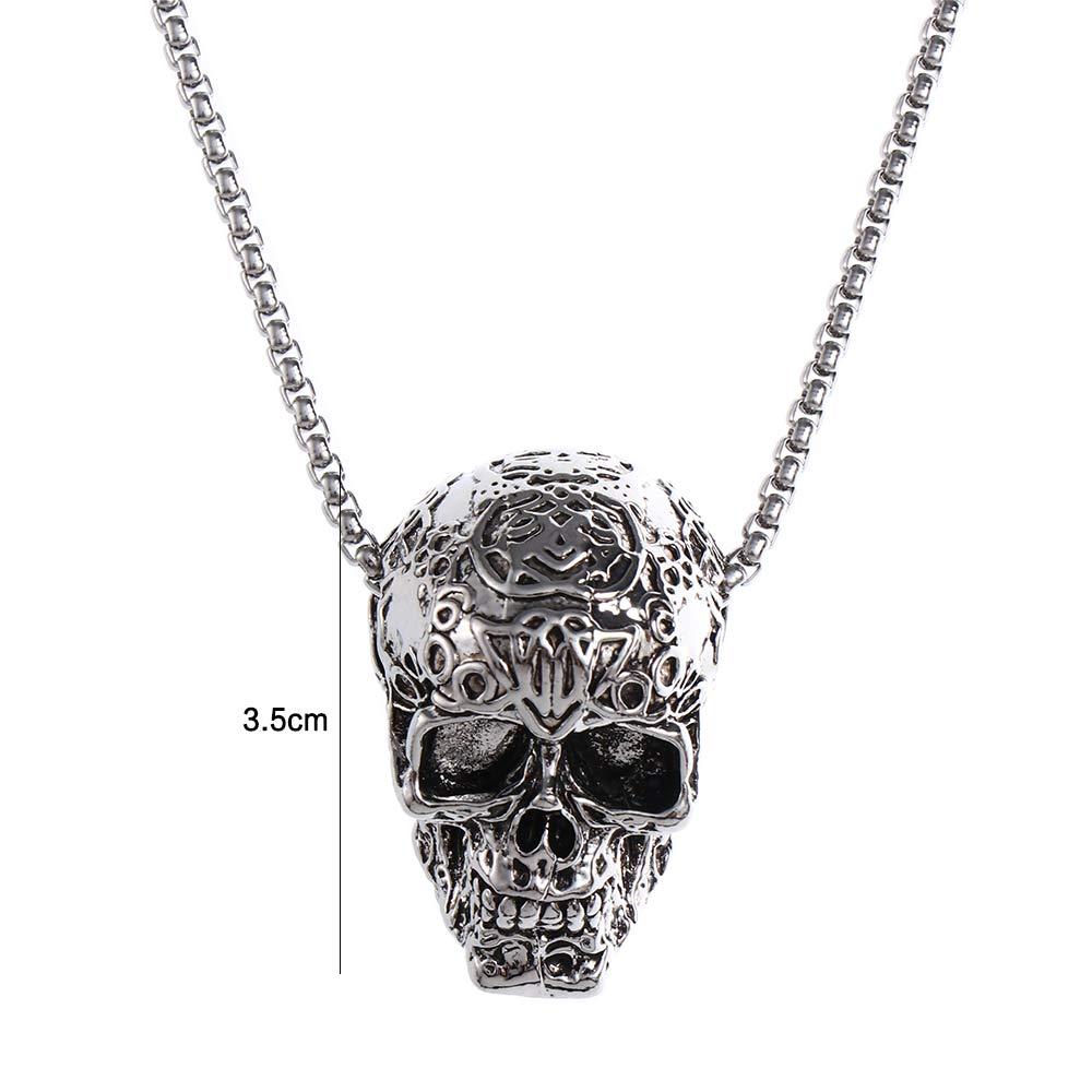 Stainless Steel Skull Necklace Women Jewelry Accessories Men's Neck Chains Skeleton Pendant Choker
