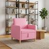 Pink Storage Sofa 72 x 78 x 87 cm Polyester