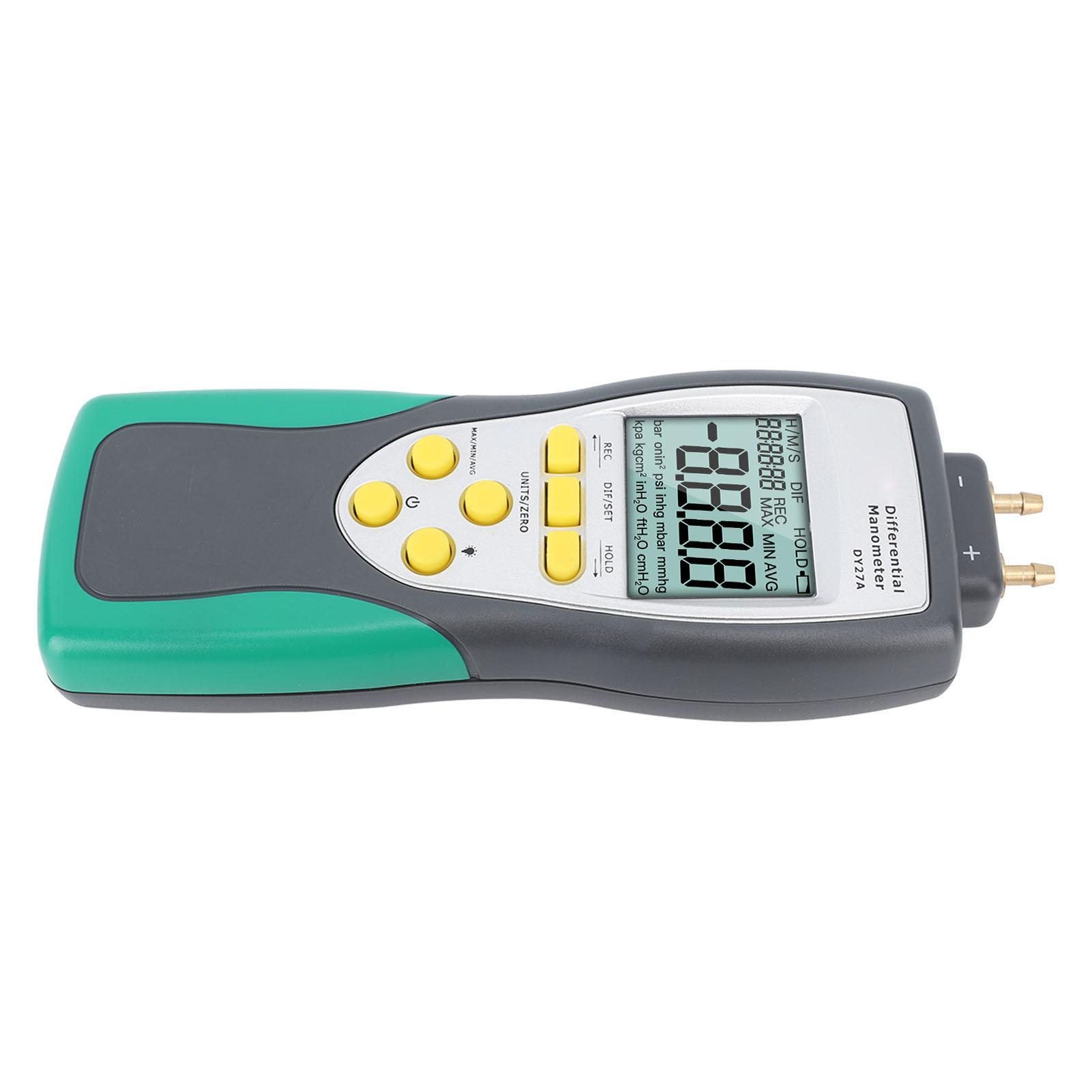 

Цифровой манометр 2,413 бар Высокоточный Чувствительный Быстрое измерение Тестер давления газа для вакуумного насоса тормозной системы Газ