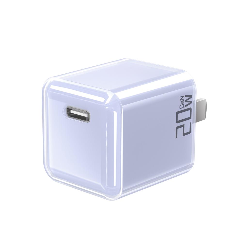 Transparent 30W Small Ice Charger 33W Gallium Nitride Fast Charging Suitable for Apple 16 Two-color Transparent Charging Head