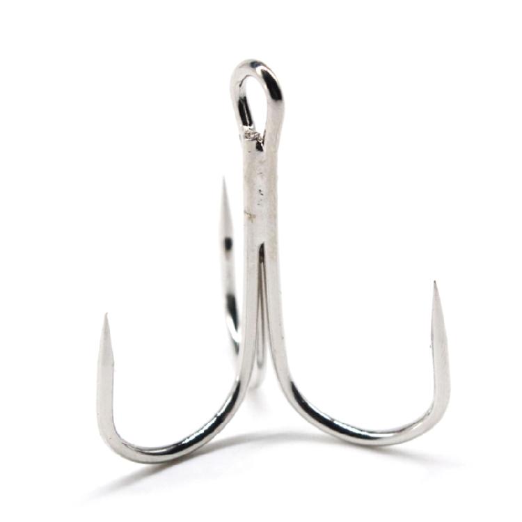50pcs Strong Pull Lure Baits Fishing Hook with Feather Size 10 8 6 4 2 Feathered Treble Hook Barbed Hook for Crankbait