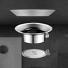 S/L Squatting Pan Anti-Smell Plug Bathtub Sewer Pipe Anti-Blocking Cover Stainless Steel Toilet Floor Deodorize Stopper