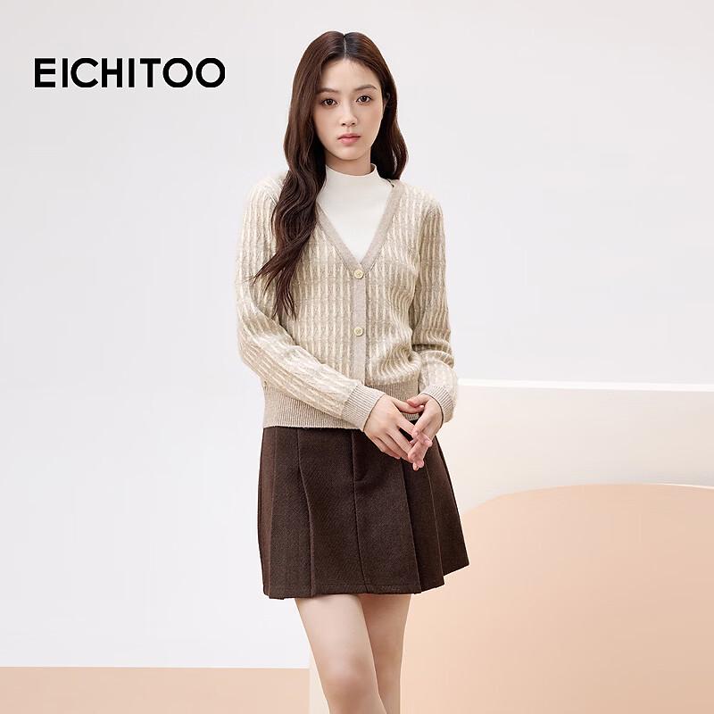EICHITOO Women s Faux Two-Piece Knit Top M