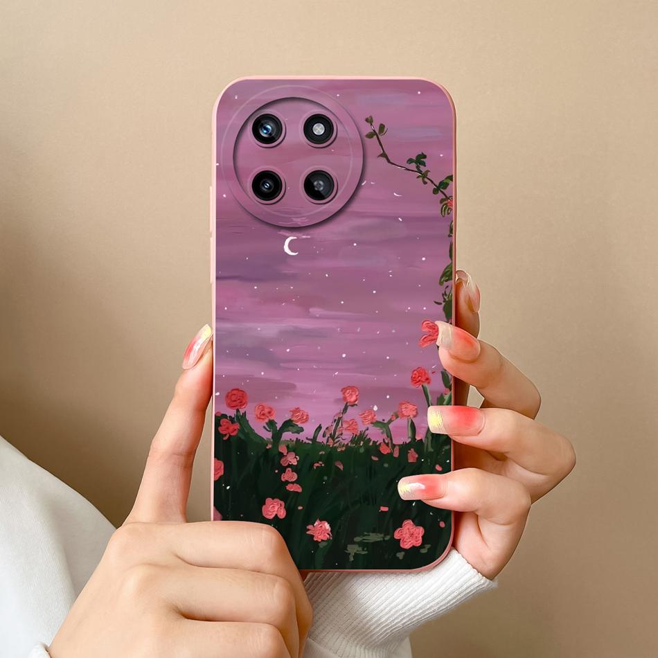 Leisure Style Case For Oppo Realme 11 Pro Plus Full Protection Soft Liquid Silicone Back Cover For Realme11 4G 5G Phone Cases
