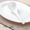 Sky Top Pure White Ceramic & Bone China Spoons