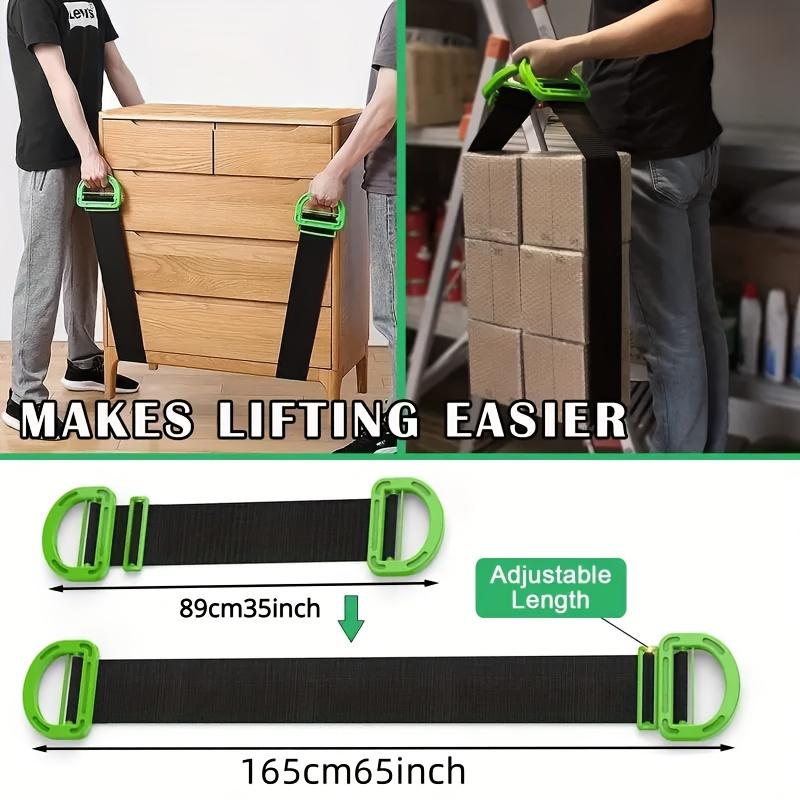 2pcs Heavy-Duty Furniture Lifting Straps - Effortless Moving and Lifting Solution with Professional Safety Features