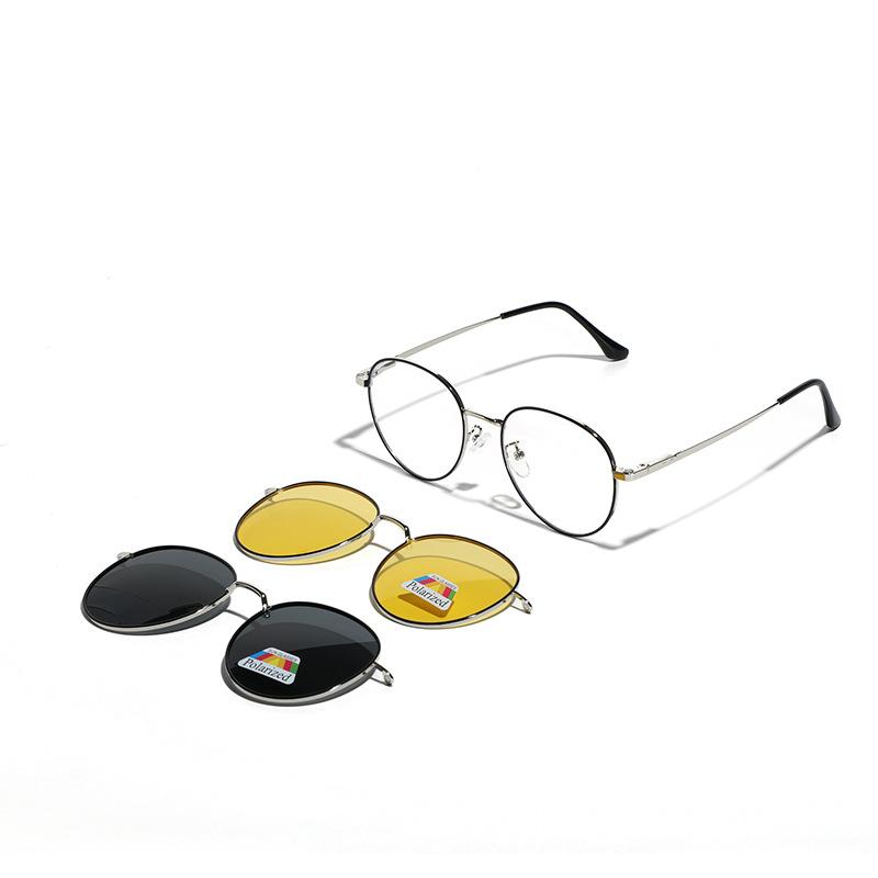 Glasses Magnetic Glasses Sunglasses Men'S Dual-Purpose Myopia Sunglasses Women'S Glasses