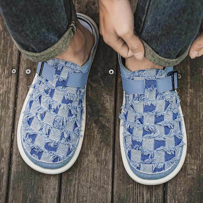 Pantofi sport pentru bărbați, vară, fără spate, pantofi casual, papuci, pantofi sport Plus Size pentru studenți, sandale supradimensionate 39-47