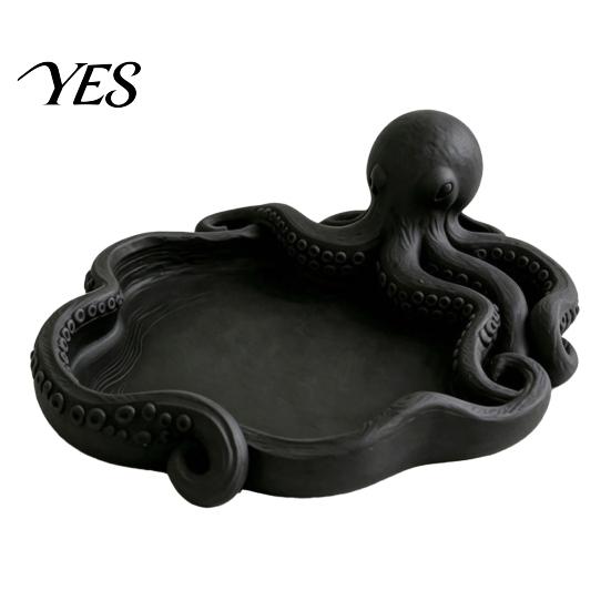 Animal Succulents Pot 3D Printed Octopus Jewelry Tray for Small Items, Ocean Theme Tabletop Shelf Organizer Storage Tray, Multifunctional Desktop