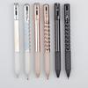 Geometric Metallic Crinkle Pen Crunchy Sensory Pen Morphing Ballpoint Pen for Stress Relief 0.5mm Retractable Gel Pen for School Office