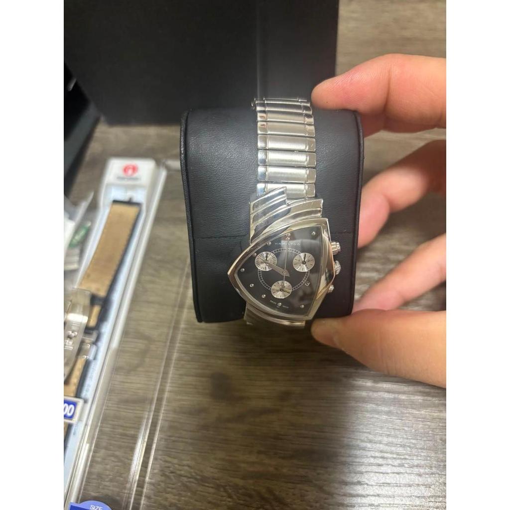 Used HAMILTON Hamilton Ventura Chronograph H24412732 Men's Watch