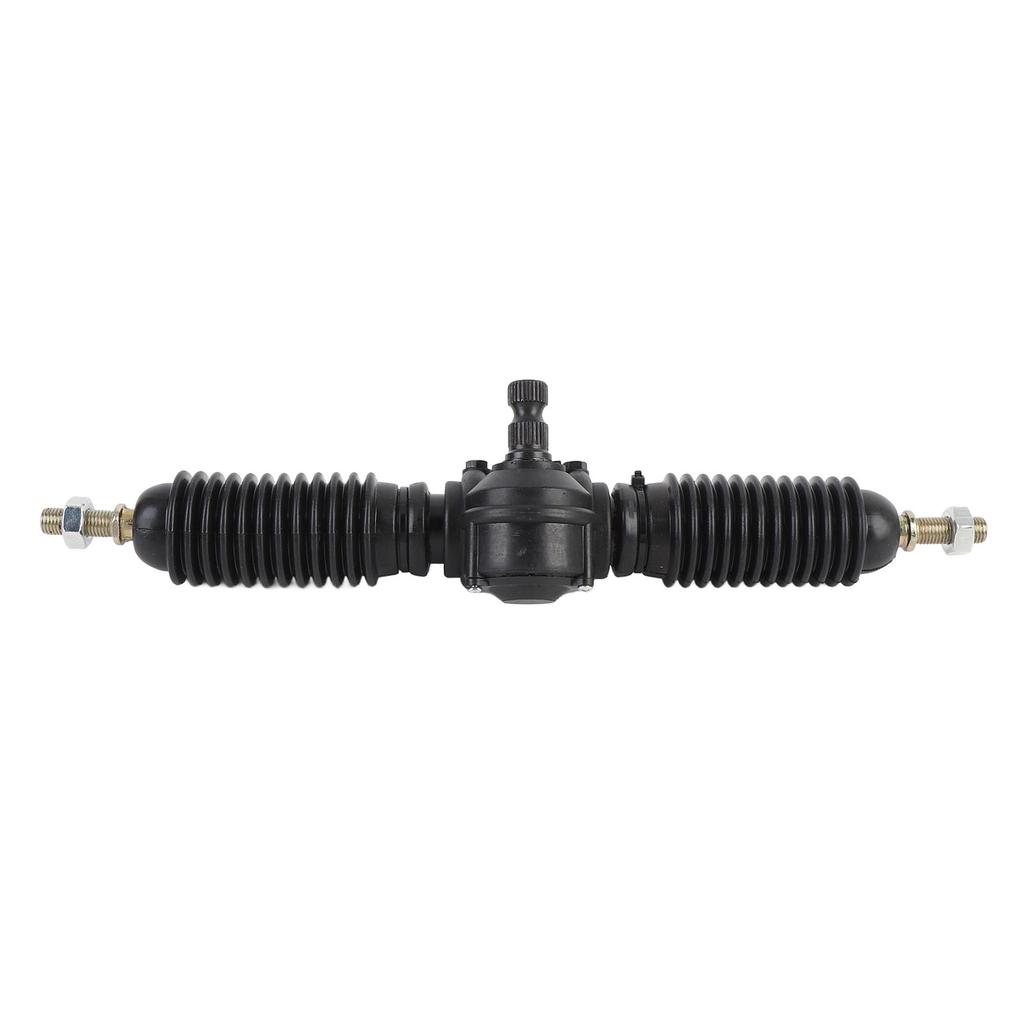 30T 14mm 330mm Steering Rack and Pinion Assembly Steel Alloy Dust Proof Sleeve for DIY Go Kart ATV UTV Quad