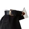 Black Wide Elegant Pu Belt For Women Versatile For Dresses And Styles Casual